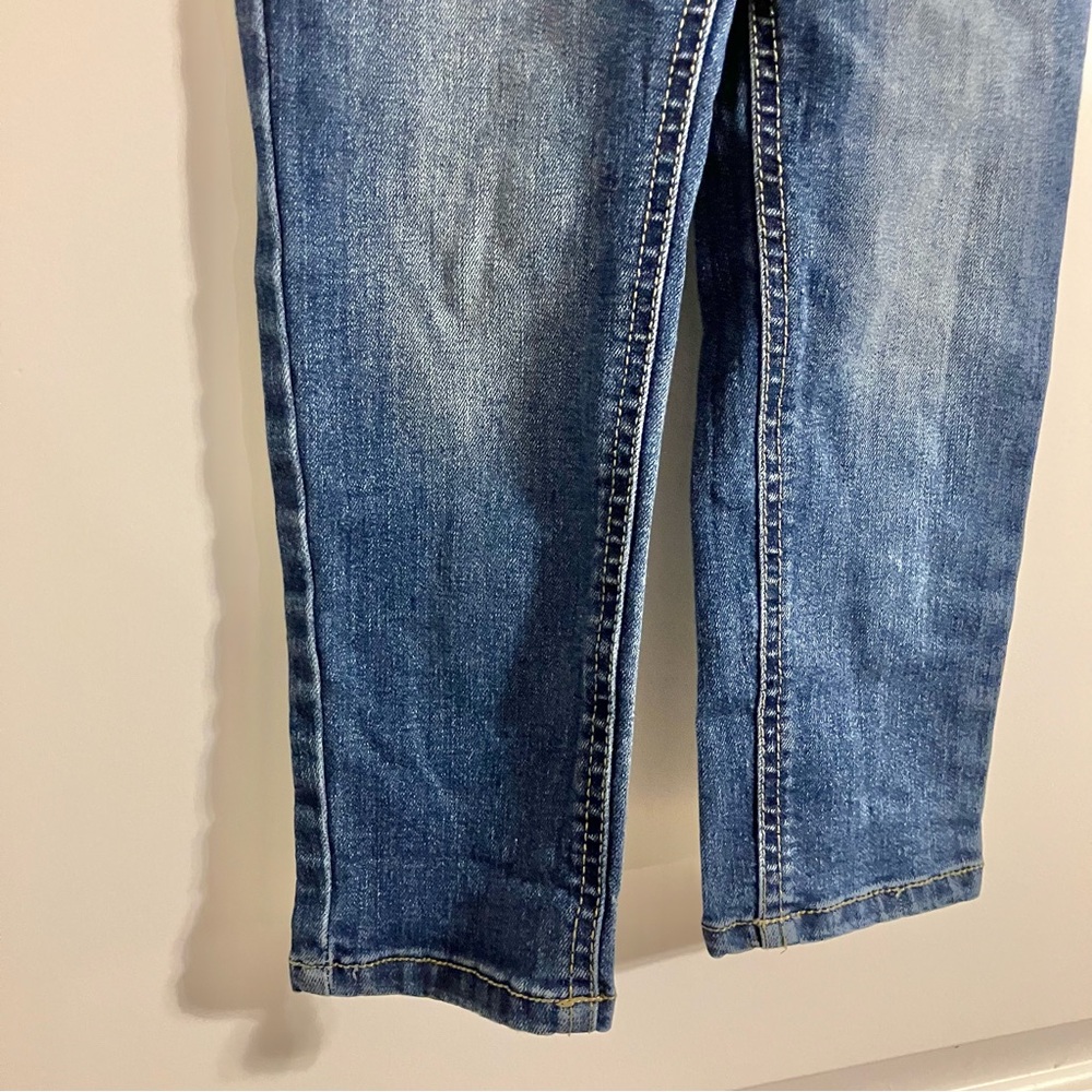 Wonder Nation Girls Denim Overalls Ruffle Details Adjustable Straps Sz 4T - Picture 2 of 11